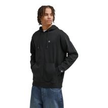 Mens Lorion - Men Black Zip-Up Hoodie