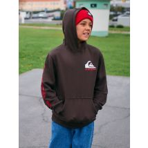 Quiksilver Enfant | Omni Logo - Sweat à capuche pour Garçon 8-16 ans - Marron - 10