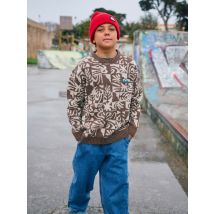 quiksilver | Hall City - Camisola com gola redonda para rapazes 8-16 - CHOCOLATE BROWN DESERT 32X32 (csd3) - 8