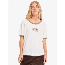 quiksilver | Ringer Screen - T-shirt de manga curta para mulher - SNOW WHITE (wbk0) - S