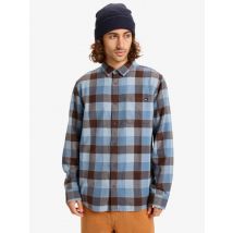 quiksilver | Motherfly Plaid - Camisa de manga comprida para homem - CHINA BLUE MOTHERFLY CHECK (bnd1) - XS