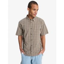 Quiksilver | Stonetown - Men Beige Short Sleeve Shirt - SENECA CHECK STONETOWN (tks1) - XL