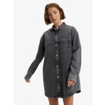 roxy | Tidal Moon - Vestido-camisa de ganga para mulher - Cinza - XXL