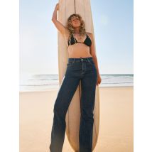 Roxy Moonrise Long Mid Ocean Blue - Jeans in denim Straight Fit da Donna
