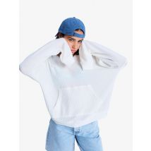 roxy | Ocean Drive - Camisola oversized de malha com capuz para mulher - Branco - M