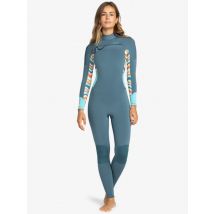 Roxy | 3/2mm Swell Series - Traje de Surf con Cremallera en el Pecho para Mujer - Azul - 4