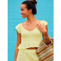 Roxy | Brisa Nova - Top de manga corta para Mujer - Verde - L