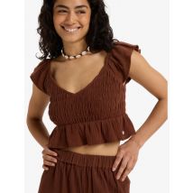 roxy | Brisa Nova - Camisola de manga curta para Mulher - Marrom - XL