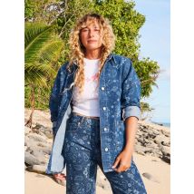 roxy | Kick Back Washed - Sobrecamisa para Mulher - Azul - XXL