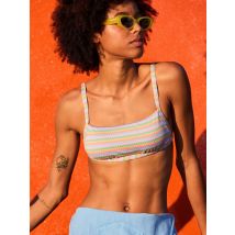 roxy | Wavy Stripe - Parte de cima de biquíni Bralette para Mulher - Laranja - L