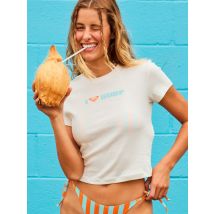 roxy | Beach Love - T-shirt com serigrafia de manga curta para Mulher - Branco - XL