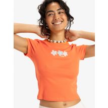 roxy | Beach Love - T-shirt com serigrafia de manga curta para Mulher - Laranja - XXL
