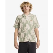 RVCA | Palm Fall - Männer Blau Kurzärmliges Oberteil - Blau - XXL