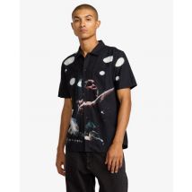 RVCA | RVCA X Ali Rumble - Camisa de manga corta para hombre - Negro
