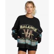 RVCA | Puck It - Übergroßes Sweatshirt für Frauen - Schwarz - S