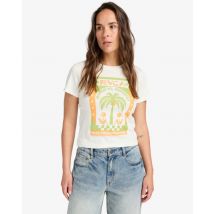 RVCA | Palmy Daze - T-shirt manches courtes sérigraphié pour Femme - Blanc - L
