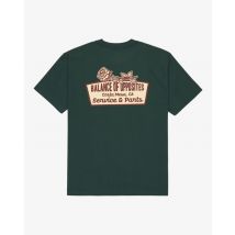 RVCA | Rose Sign - Short Sleeve T-Shirt for Men - Green - XL