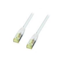 Lindy 3m CAT6a S/FTP LS0H Snagless Network Cable, Grey