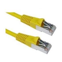 CAT6A Patch Cable 3m Yellow, LSZH, 10GBASE-T, S/FTP, Snagless Connectors