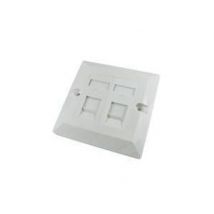 Single Cat5e Faceplate w/Double Module