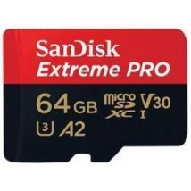 Sandisk Extreme Pro 64GB MicroSDXC Class 10 Memory Card