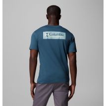 Columbia - North Cascades T-Shirt für Männer - Everblue, CSC Box Logo Größe XL