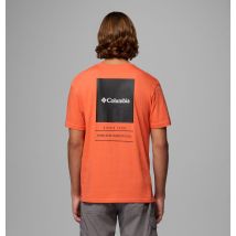 Columbia - T-shirt Graphique Barton Springs - Orange - Taille XL - Homme