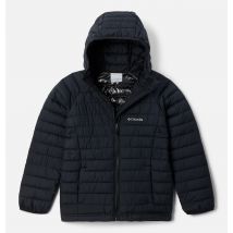 Columbia - Powder Lite II isolierte Jacke mit Kapuze - Schwarz - Größe XS (6-7 jahre) - Mädchen