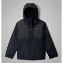 Columbia - Boy's Rainy Trails II Fleece Lined Waterproof Jacket - Black, Black Slub Size S (8 years) Boys