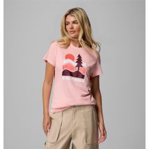 Columbia - Ruby Springs Fitted T-Shirt mit Grafik en - Rot - Größe L - Frau