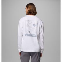 Columbia - Camiseta de manga larga con estampado Black Butte - Blanco - Talla S - Hombre