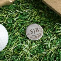 Engraved Stainless Steel Golf Ball Marker