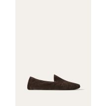 Loro Piana - Mocassino Maurice Suede, Man, Chocolate/Walnut Melange, Size: 42