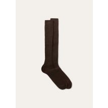 Loro Piana - Calza Costina Cash -seta, Uomo, Decadent Chocolate, Taglia: M