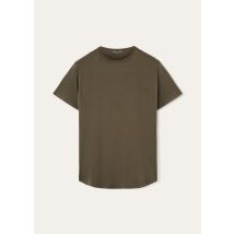 Loro Piana - Victory T-shirt Soft Silk Cotton, Man, Coal Green, Size: XS