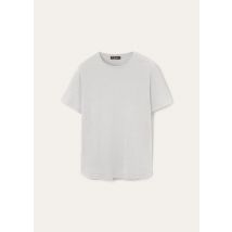 Loro Piana - Levo T-shirt Soft Silk Cotton, Man, Silver Gray, Size: XXL