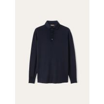 Loro Piana - Polo Baby Cash Superlight Dyed, Homme, Blue Navy, Taille: 58