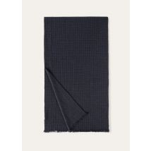 Loro Piana - Sciarpa Gordounstoun Baby Cash, Man, Sapphire/Dark Wood/Astral Night Melange, Size: NR