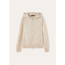 Loro Piana - Bomber Cappuccio Merano, Woman, Natural Melange, Size: 48