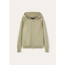 Loro Piana - Bomber Cappuccio Merano, Woman, Coriander Seeds Melange, Size: 42