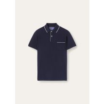 Loro Piana - Polo Rib Mm Regatta Comfort Pique' Cotton, Man, Navy Blue, Size: S