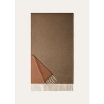 Loro Piana - Sciarpa Two -tone Baby Cash, Woman, Redwood/Mocha Umber, Size: NR