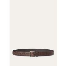 Loro Piana - Owen-belt Caimano, Man, Chocolate, Size: 90