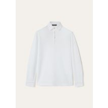 Loro Piana - Lemme Ls Polo Pique' Hucklace Dyed, Herren, Optical White, Größe: XXL