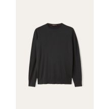 Loro Piana - Girocollo Ml Wish, Man, Onyx, Size: 48