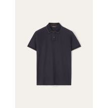 Loro Piana - Polo Mm Brentwood Jersey Pique' Honeycomb, Man, Navy Blue, Size: XXXXL