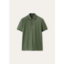 Loro Piana - Polo Mm Brentwood Jersey Pique' Honeycomb, Man, Military Green, Size: S