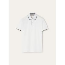 Loro Piana - Polo Mm Brentwood Jersey Pique' Honeycomb, Man, Optical White, Size: L