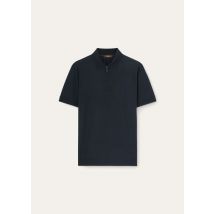 Loro Piana - Polo Zip Mm Jersey The Gift Of Kings, Homme, Navy Blue, Taille: L