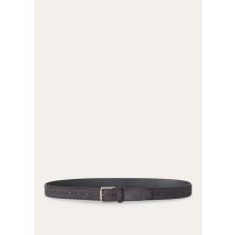 Loro Piana - Alsavel-belt Slim Grained Nabuk, Mann, Navy Blue, Größe: 100